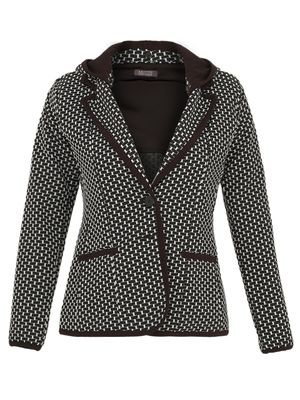 Dolcezza By Wild Curves: Almost Monochrome Hoodie Blazer