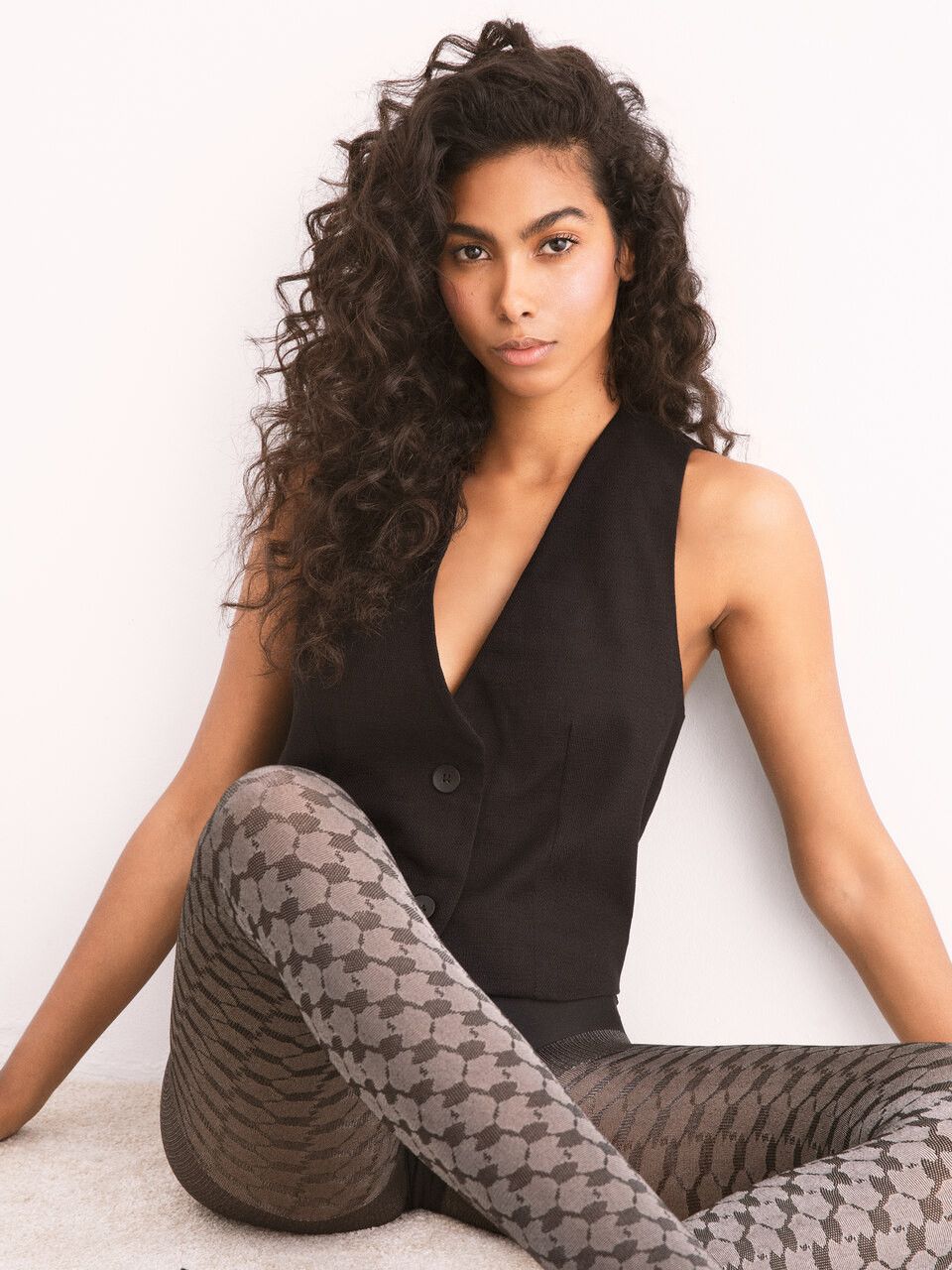 Fiore By Wild Curves: Honeycomb 30 Denier Tights