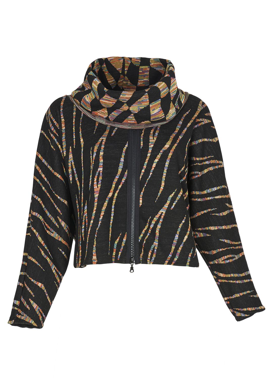 Kozan By Wild Curves: Dione Kaleidoscope Zip Jacket (SW-4731)