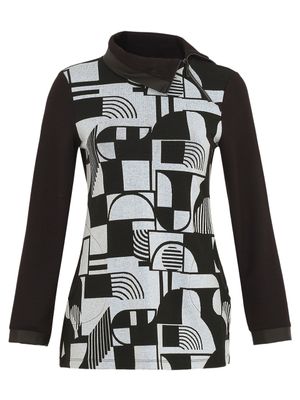 Dolcezza By Wild Curves: Styles On The Edge Split Neck Tunic (74161)