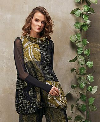 Kozan By Wild Curves: Alessi Contrast Tunic Carciofi (SP-4702)