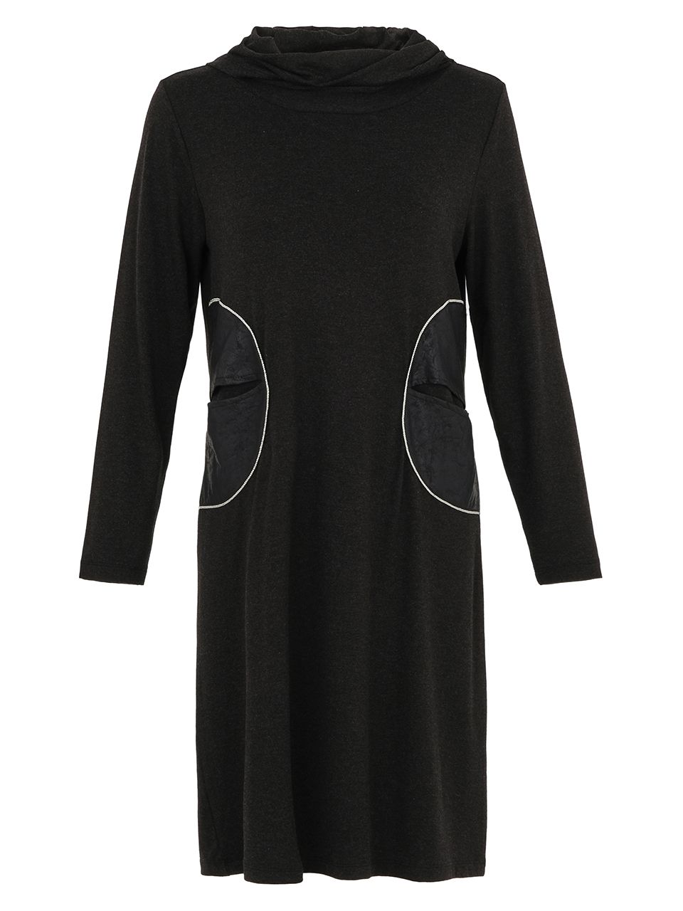 EverSassy By Dolcezza: Edgy Crackle Pocket Dress