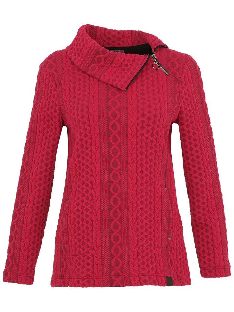 Dolcezza By Wild Curves: Textured Knit Pullover In 6 Colors (74200)