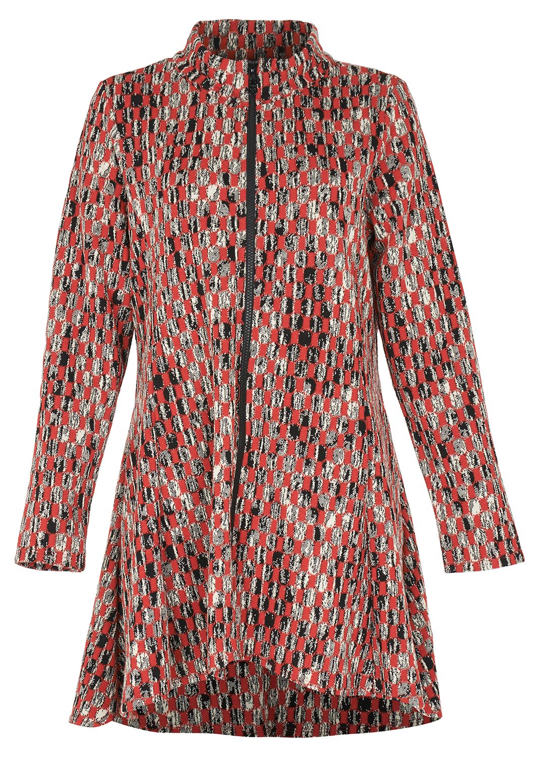 Kozan By Wild Curves: Tomato Or Tweed Tulsa Jacket (TX-2166)