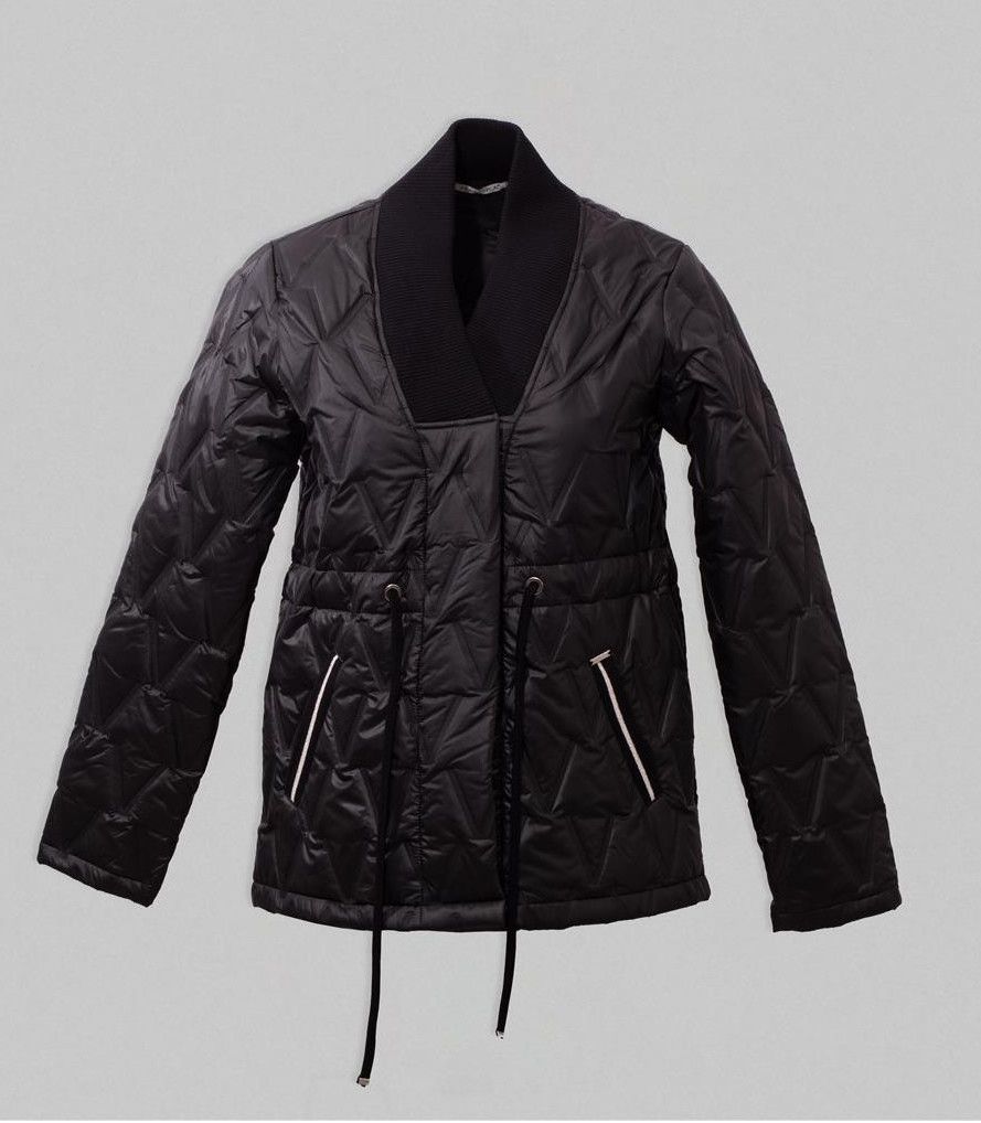 Maloka: Black Shimmer Multi- Media Puffer Coat