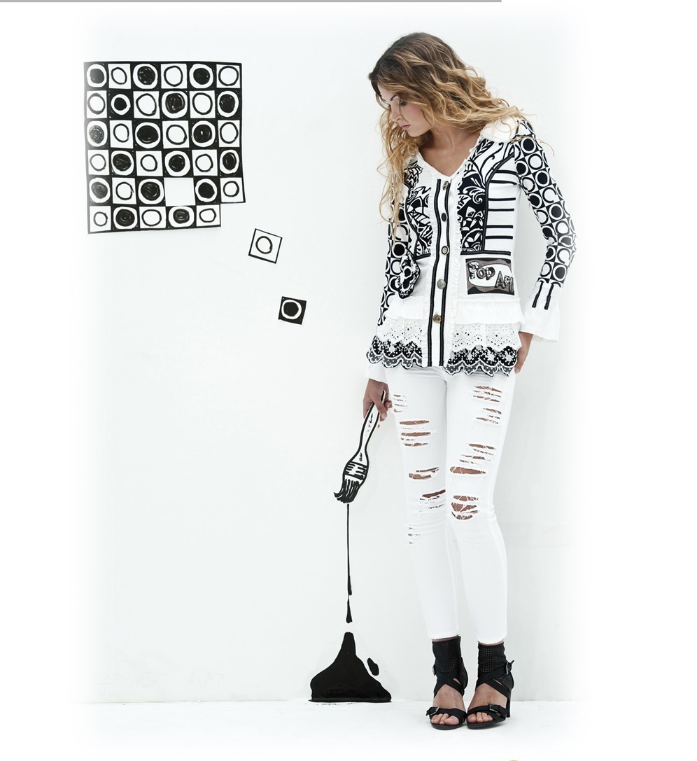Savage Culture: Checkers Color Block Arabesque Cardigan Isabella (2 Left!)
