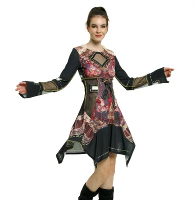 IPNG: Paper Dolls Illusion Flared Dress/Tunic Gyspy