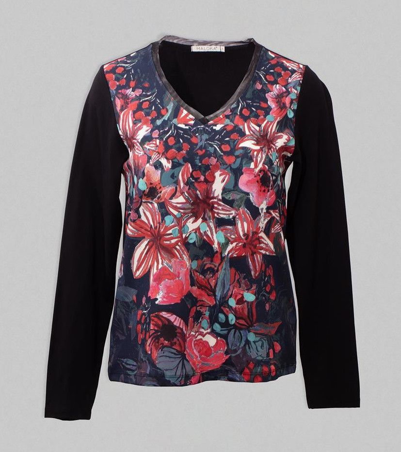Maloka: Red Lily Art Top