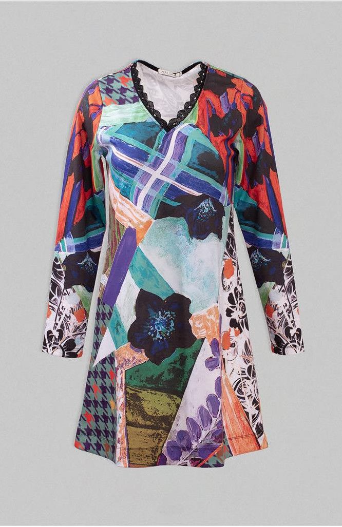 Maloka: Starry Night And Day Sweater Dress