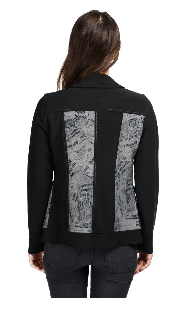 S'Quise Paris: Inverted Pocket Printed Jacket