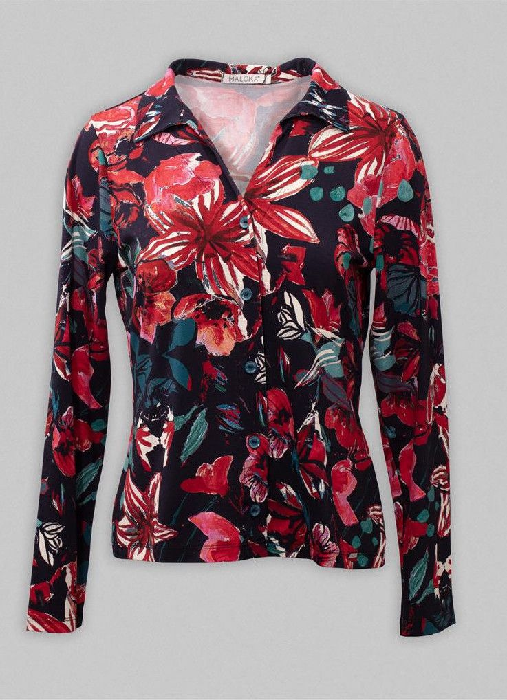 Maloka: Red Lily Blouse