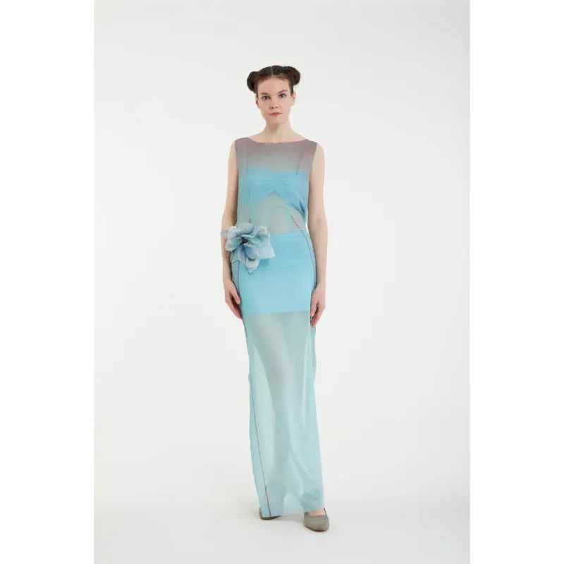 IPNG: Fuzzy Reflections Dress Tulle Maxi