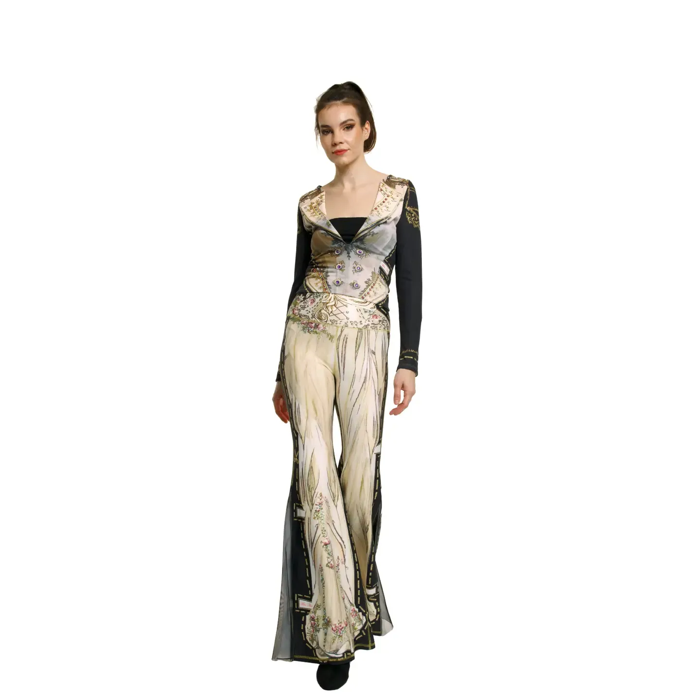 IPNG: Cream Paper Dolls Comfort Pants