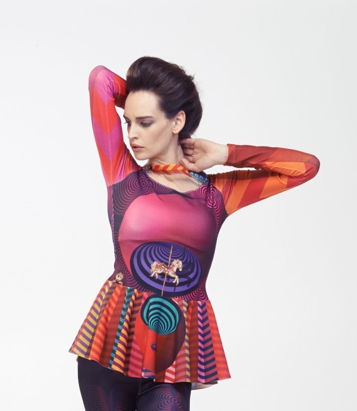 IPNG: Venetian Spinning Carousel Ruffled Tunic SOLD OUT