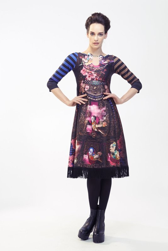 IPNG: Venetian Mask Color Block Dress SOLD OUT IPNG: Venetian Mask Color Block Dress SOLD OUT