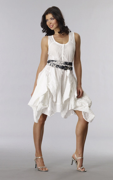 Luna Luz: Asymmetrical Diamond Sewn Bodice Tunic/Dress SOLD OUT