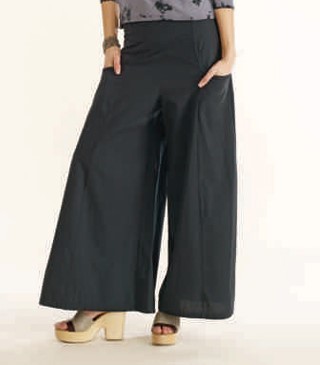Luna Luz: Wide Leg Dyed Pocket Pant (Electric Blue, White, Black - All Ship Immed!) LL_190_NEW