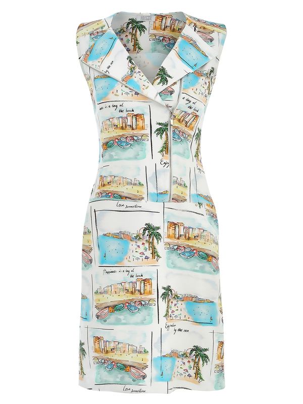 Dolcezza By Wild Curves: La Sable Et La Mer Zip Dress