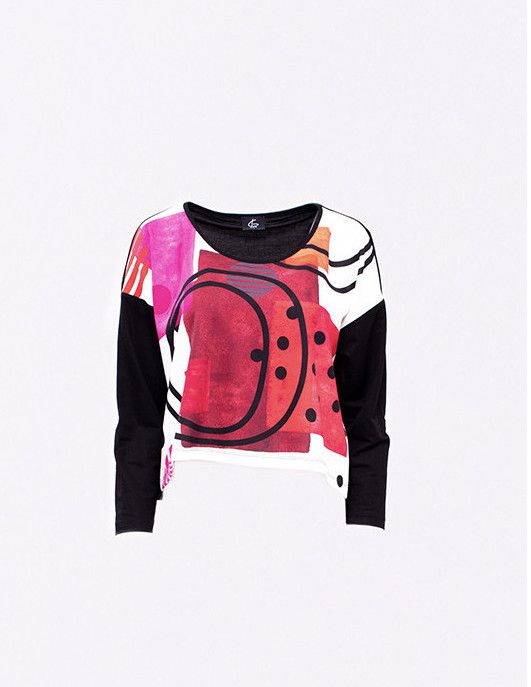 G!oze: Geo Art Flow Top