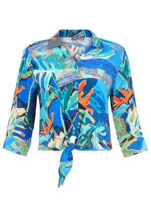 Dolcezza By Wild Curves: Palmetto Series Blouse With Ties (25683) Dolcezza By Wild Curves: Palmetto Series Blouse With Ties (25683)