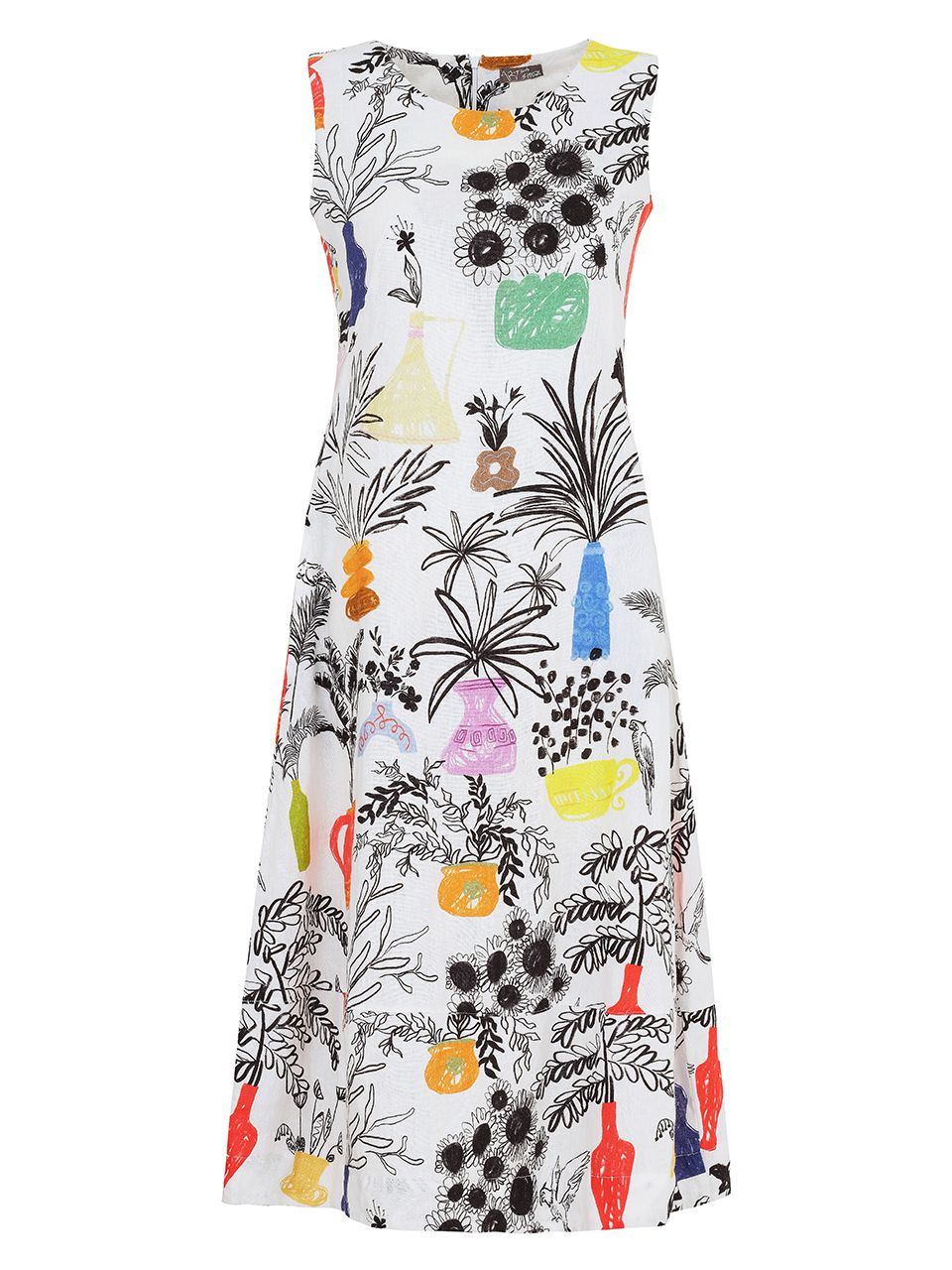 Dolcezza By Wild Curves: Summer Bouquet Linen Dress