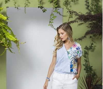 Maloka: Astro Asymmetrical Blouse