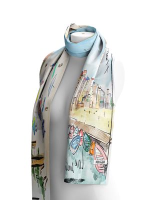Dolcezza By Wild Curves: Le Sable Et La Mer Art Scarf (25900) Dolcezza By Wild Curves: Le Sable Et La Mer Art Scarf (25900)