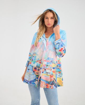 Dolcezza By Wild Curves: Kings Pier Marina Art Raincoat