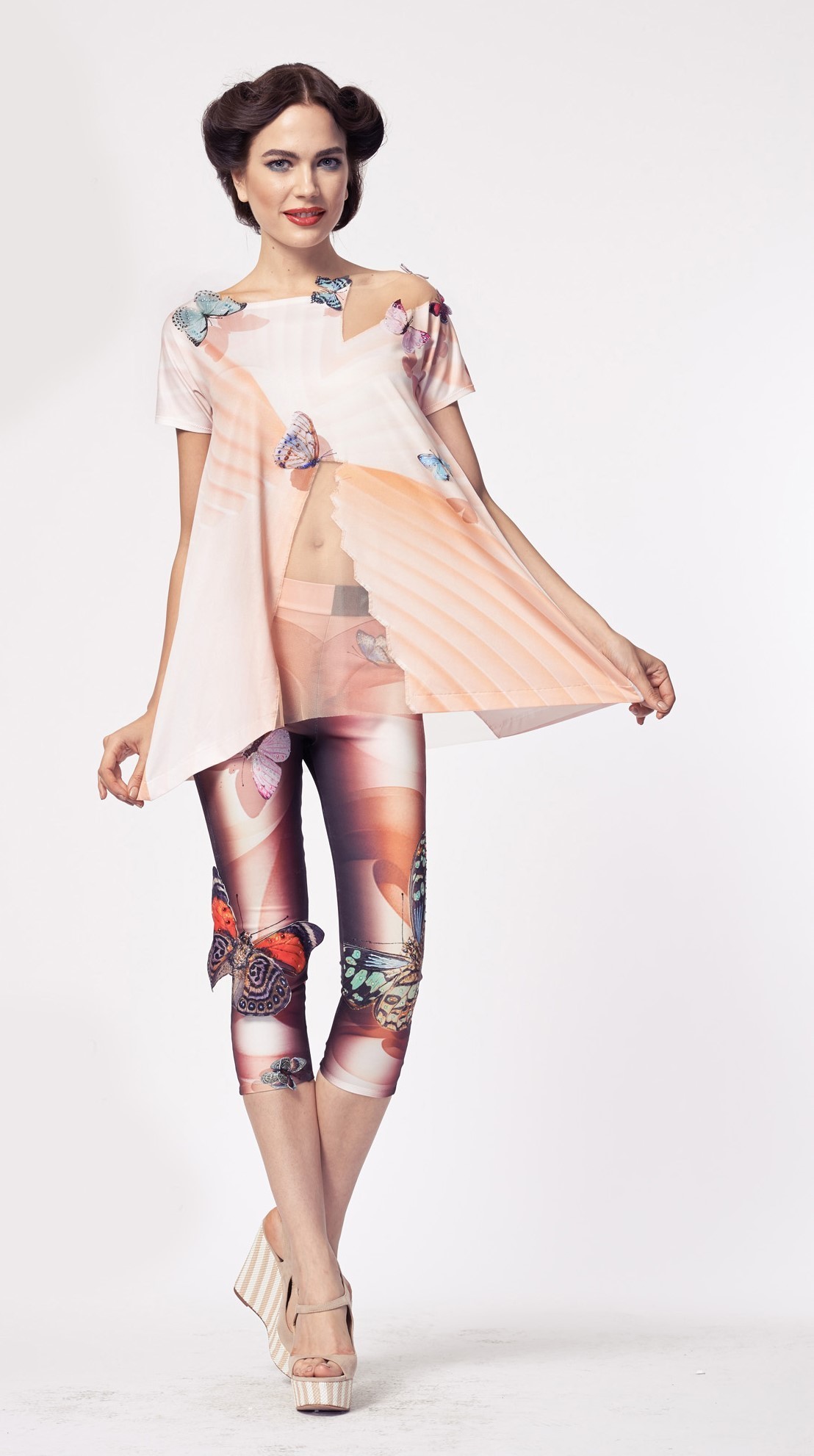 IPNG: Stunning Butterfly Asymmetrical Tunic (Ship Immed, 1 Left!)