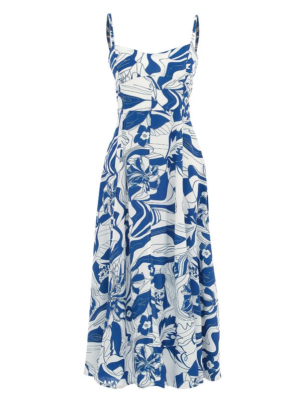 Dolcezza by Wild Curves: Blue Lotus Sweetheart Sundress (25152)