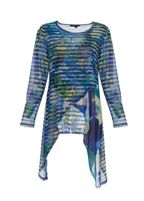 Kozan by Wild Curves: Mabel Mesh Tunic In Lake (SH-4686) Kozan by Wild Curves: Mabel Mesh Tunic In Lake (SH-4686)