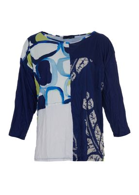 Kozan by Wild Curves: Hanson Tunic In Navy (CV-4777)