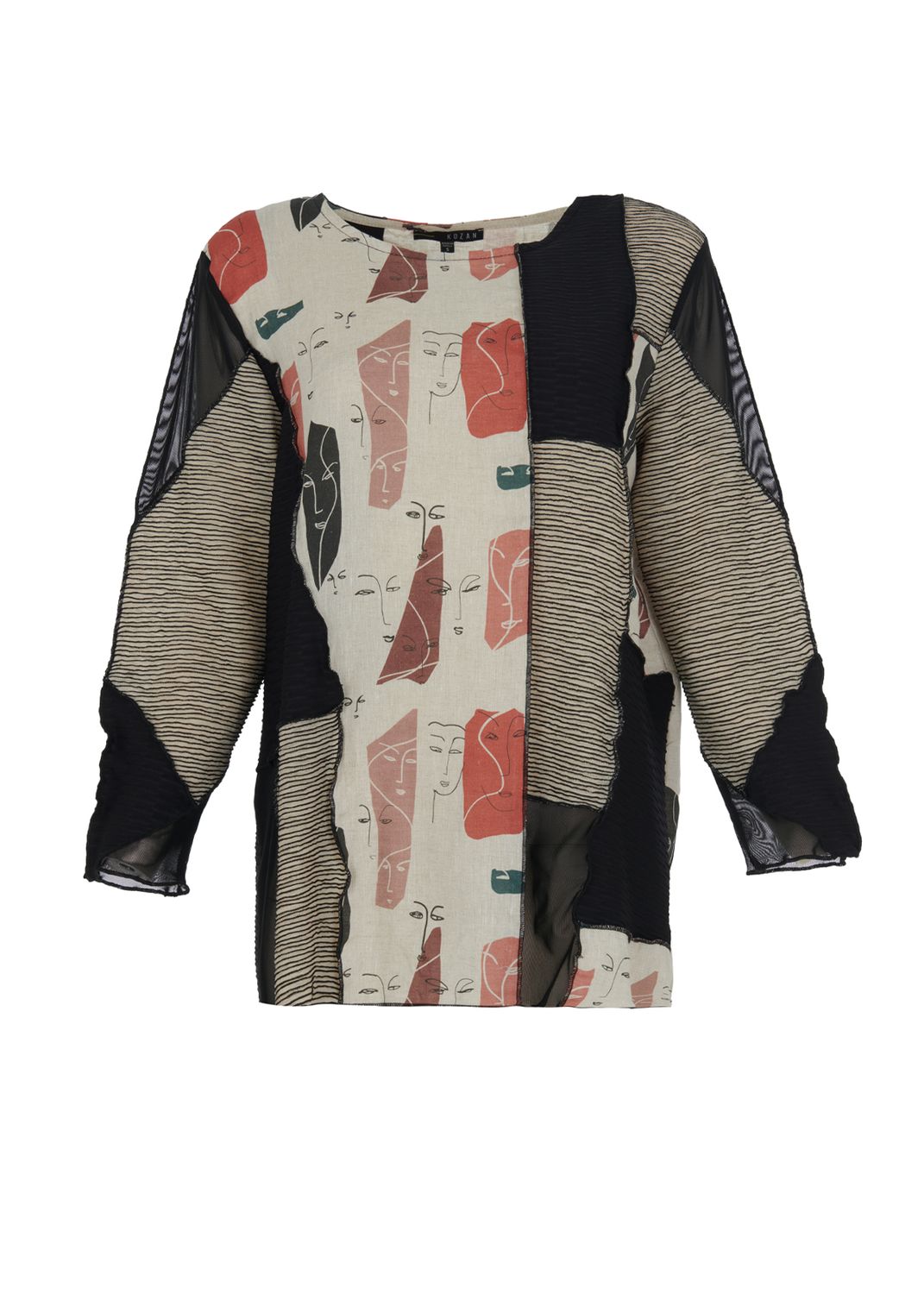 Kozan by Wild Curves: Aziz Patchwork Top Faces (RC-4651)