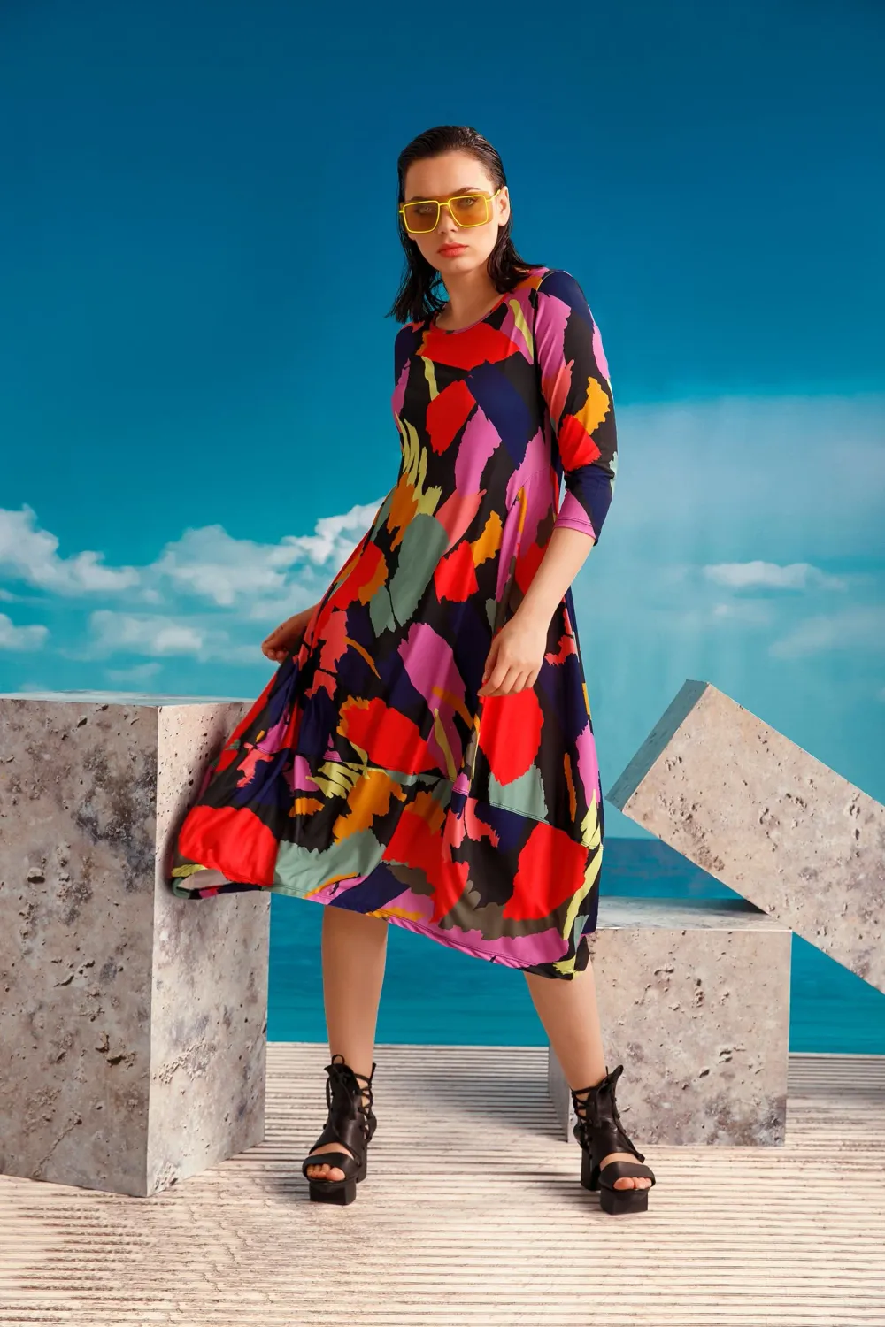 Kozan by Wild Curves: Demi Dress Sakura