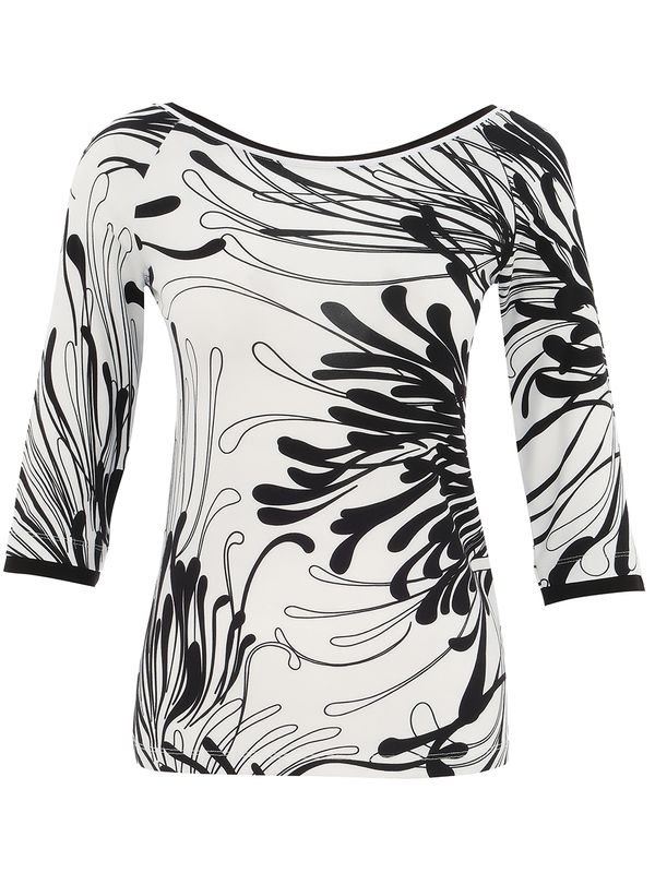 Dolcezza By Wild Curves: Time For A Martini Boat Neck Top (25121)