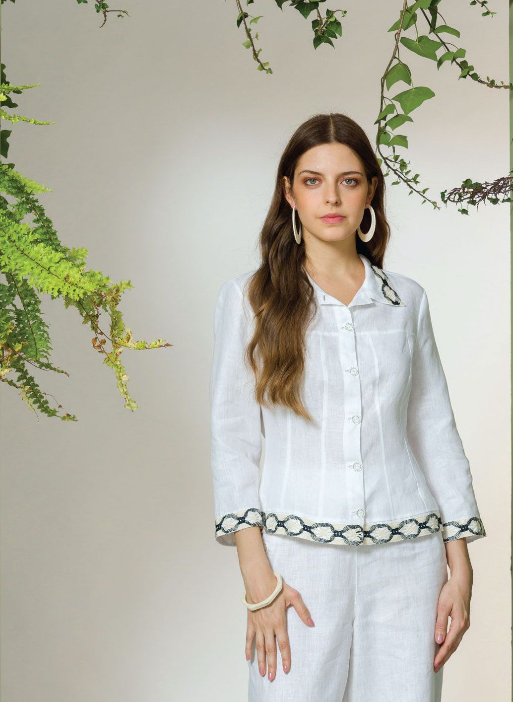 Maloka: Love Link Linen Flared Jacket