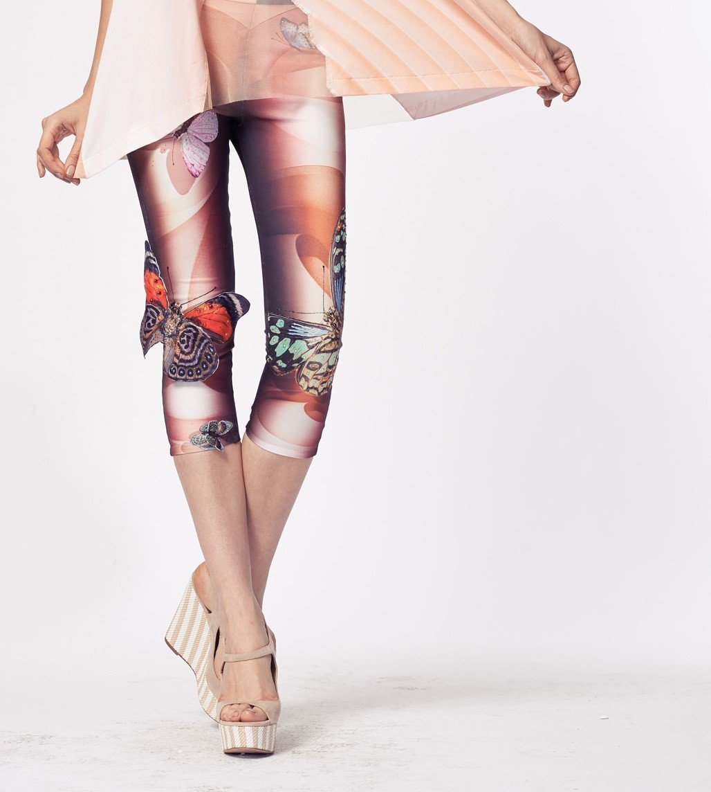 IPNG: Stunning Butterfly Pastels Cropped Legging SOLD OUT