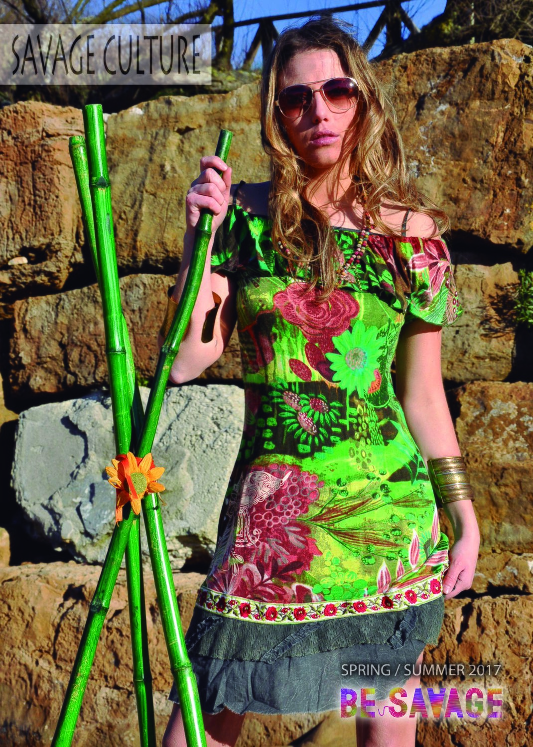 Savage Culture: Butterfly Garden Ruffled Off Shoulder Sundress Palmira