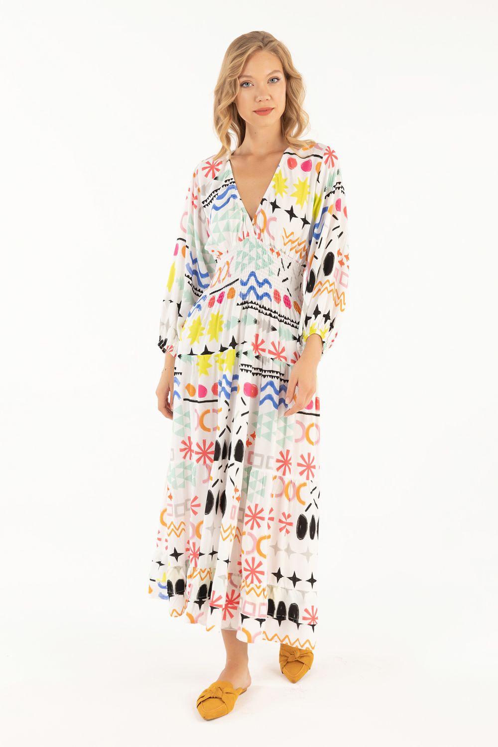 Isle Apparel By Wild Curves: Julia Maxi Dress In Morocco