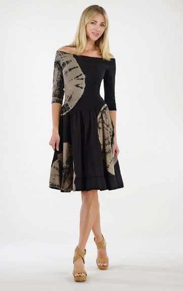 Luna Luz: Globe Off The Shoulder Dress SOLD OUT