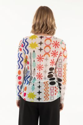 Isle Apparel By Wild Curves: Cha Cha Ruffled Cardigan In Morocco