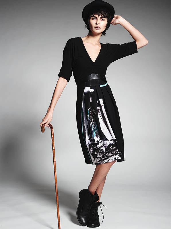Save The Queen Italy: Enchanted Forest Faux Leather Waist Dress (1 Left!)