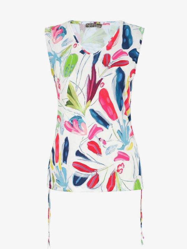 Dolcezza By Wild Curves: Tropical Trace Art Top Dolcezza By Wild Curves: Tropical Trace Art Top