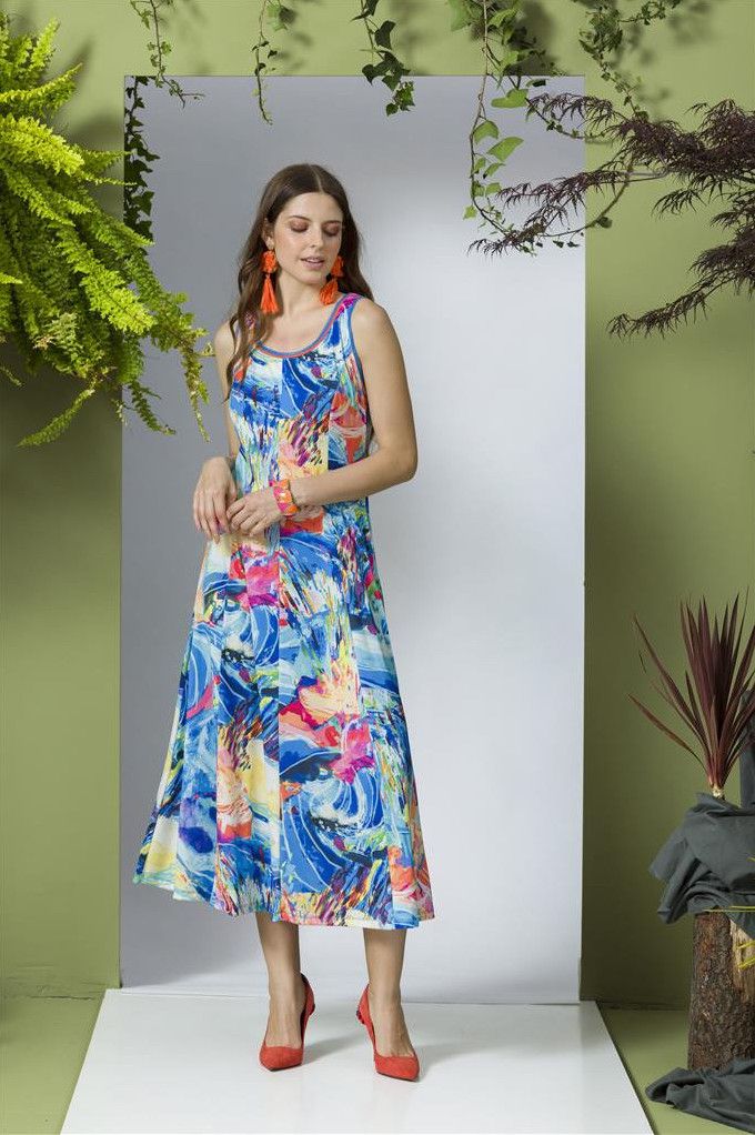 Maloka: Isle Of Beauty Flared Maxi Sundress