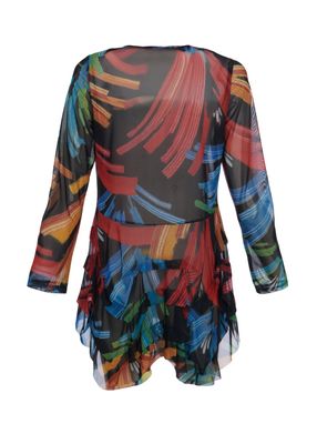 Kozan By Wild Curves: Mavis Tunic In Blaze (SH-4453)
