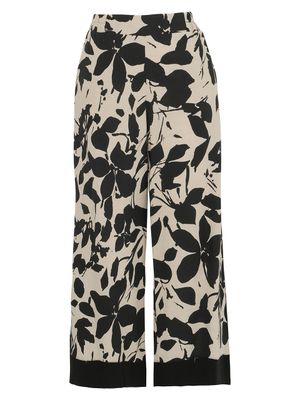 Dolcezza By Wild Curves: Garden In The Moonlight Cropped Pants (25144)