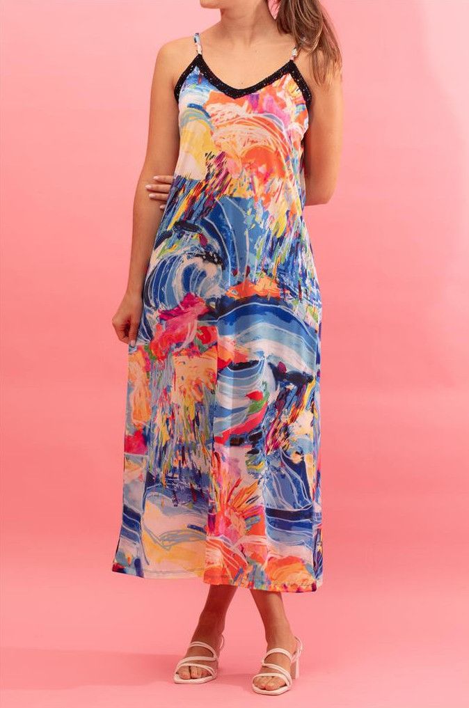 Maloka: Isle Of Beauty Maxi Slip Dress