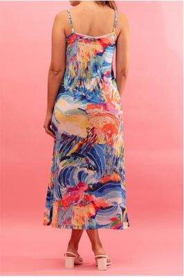 Maloka: Isle Of Beauty Maxi Slip Dress