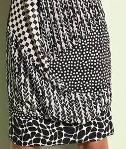 Eroke Italy: Black Magic Mixed Media Asymmetrical Dress (1 Left!)