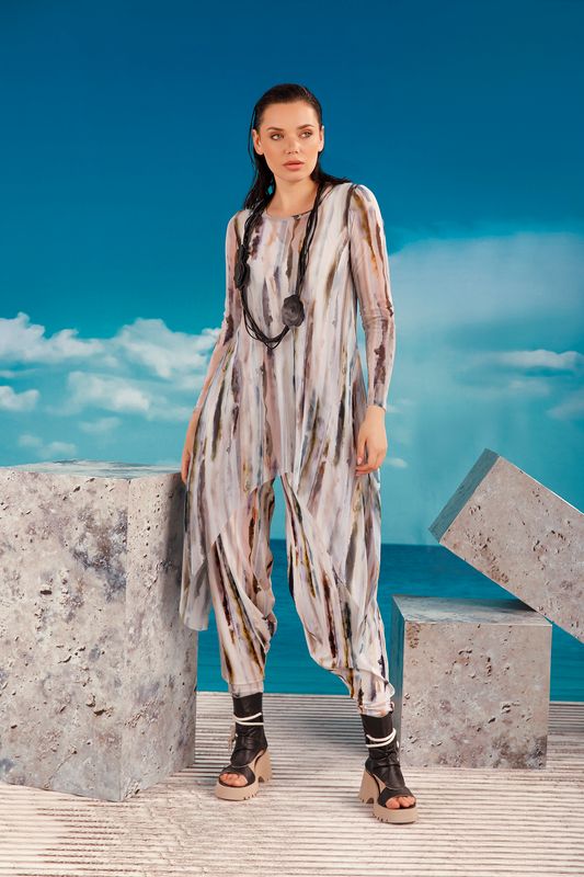Kozan: Mandy Tunic Top In Marble